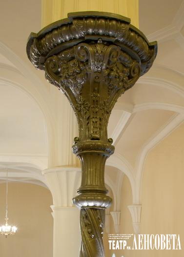 Фрагмент чугунной колонны бывшего Зимнего сада (XIX в.)